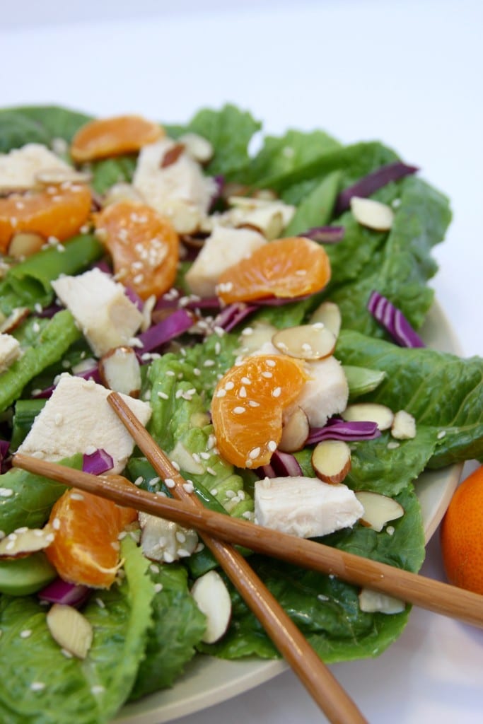 Lazy Day Chinese Chicken Salad- Easy, fast, and full of flavor. A great way to get those veggies in.