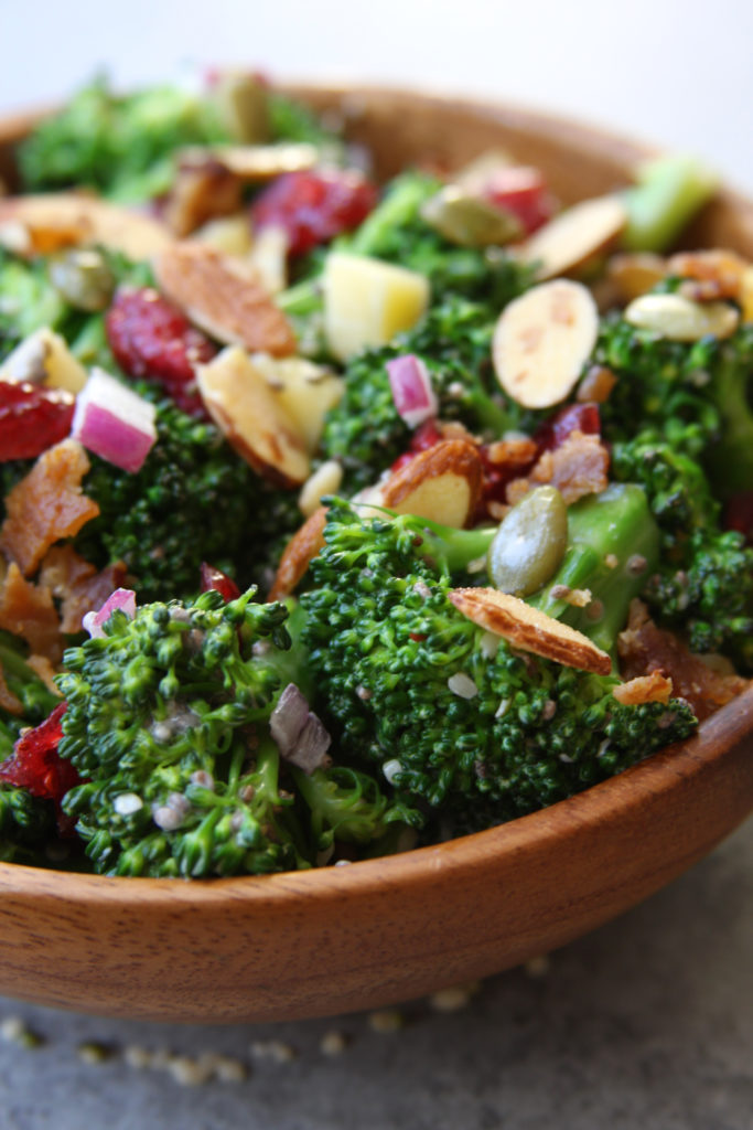 Super Healthy Broccoli Salad - The Fed Up Foodie