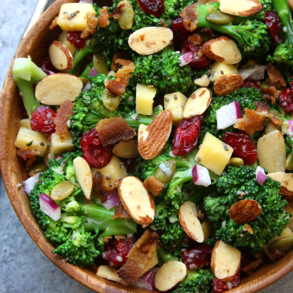 Super Healthy Broccoli Salad - The Fed Up Foodie