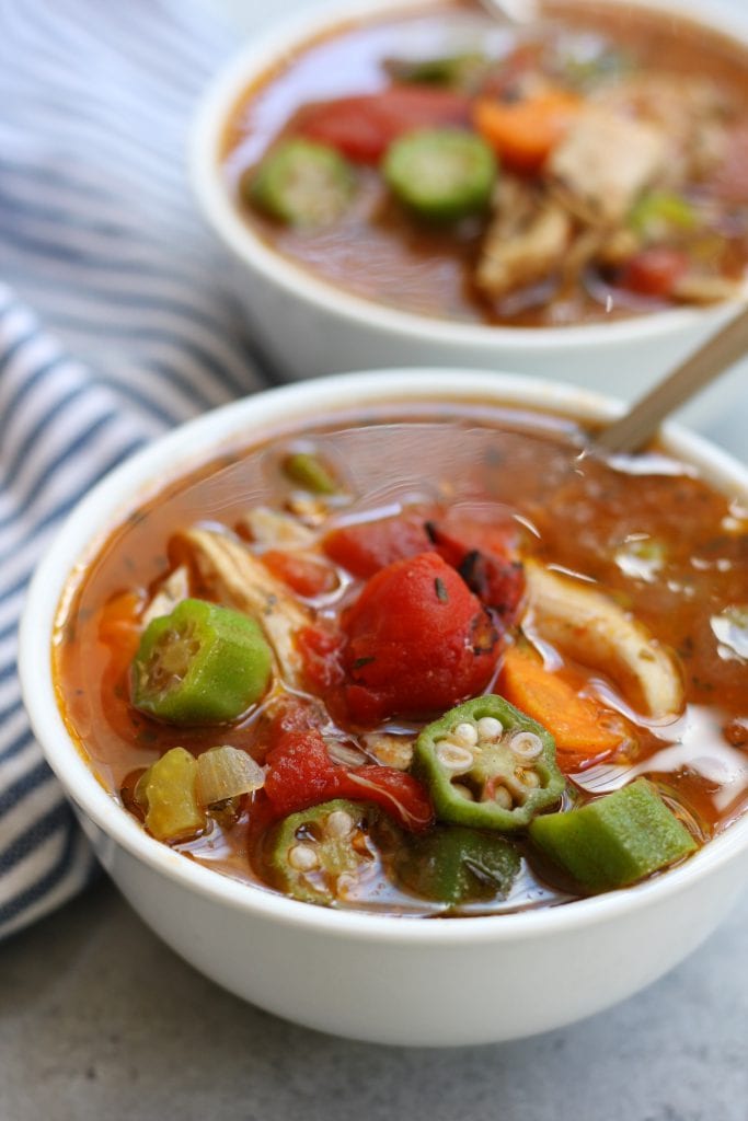 Secrets to Mom's Chicken Gumbo Soup- The Fed Up Foodie