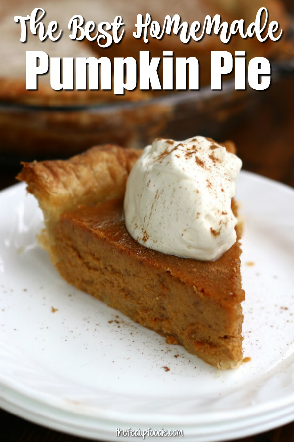 How To Make the Best Homemade Pumpkin Pie-The Fed Up Foodie