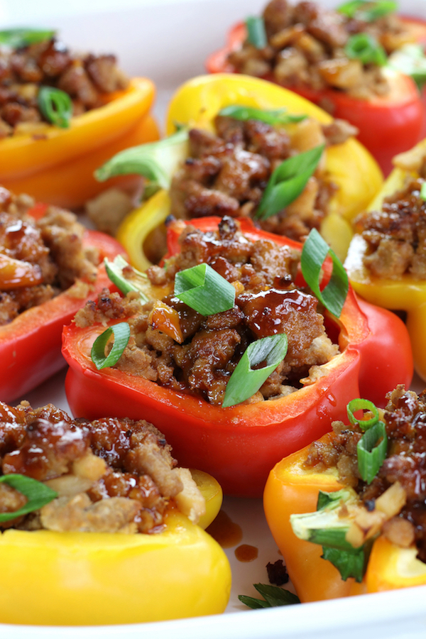 How To Make Asian Chicken Stuffed Peppers