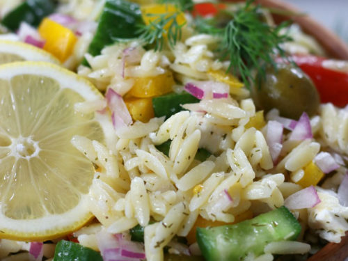 The Best Mediterranean Risoni Salad (Lemon Orzo Pasta Salad)