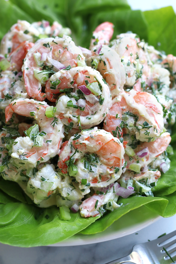 Cucumber Shrimp Salad - Kitchen Skip